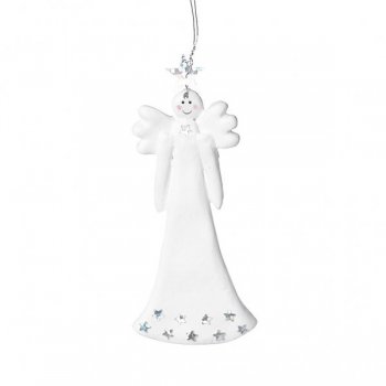 Angel tree decoration with stars